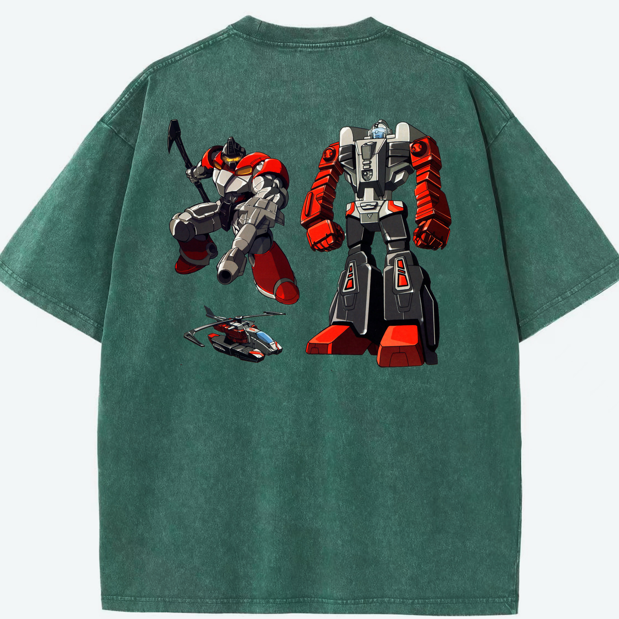 （画像用）  綿100% ヴィンテージ風 半袖Tシャツ（背面プリント）